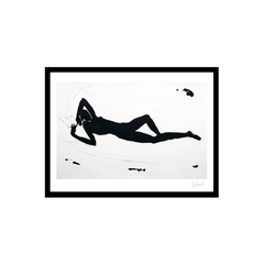 Femme endormie avec bouquin II