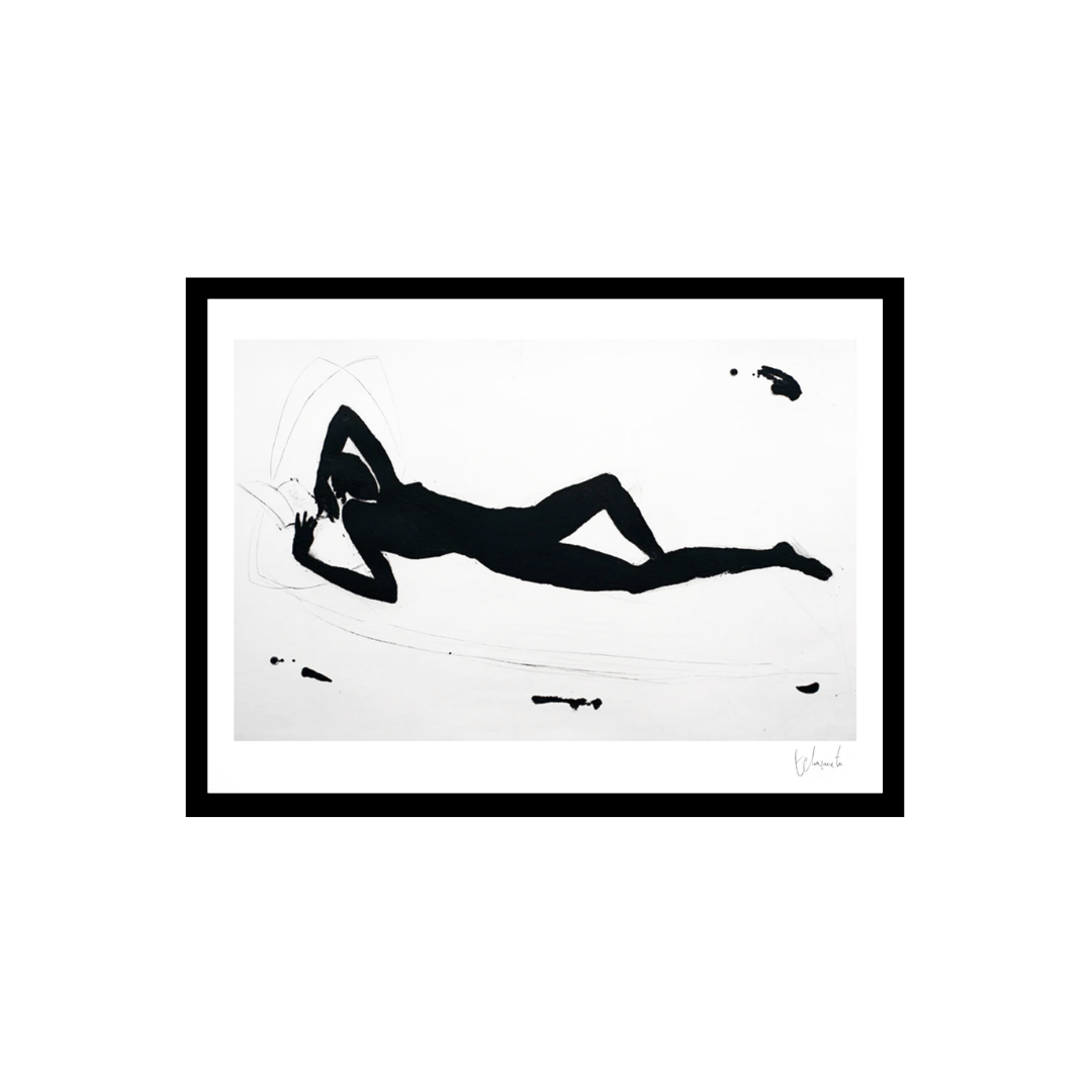 Femme endormie avec bouquin II