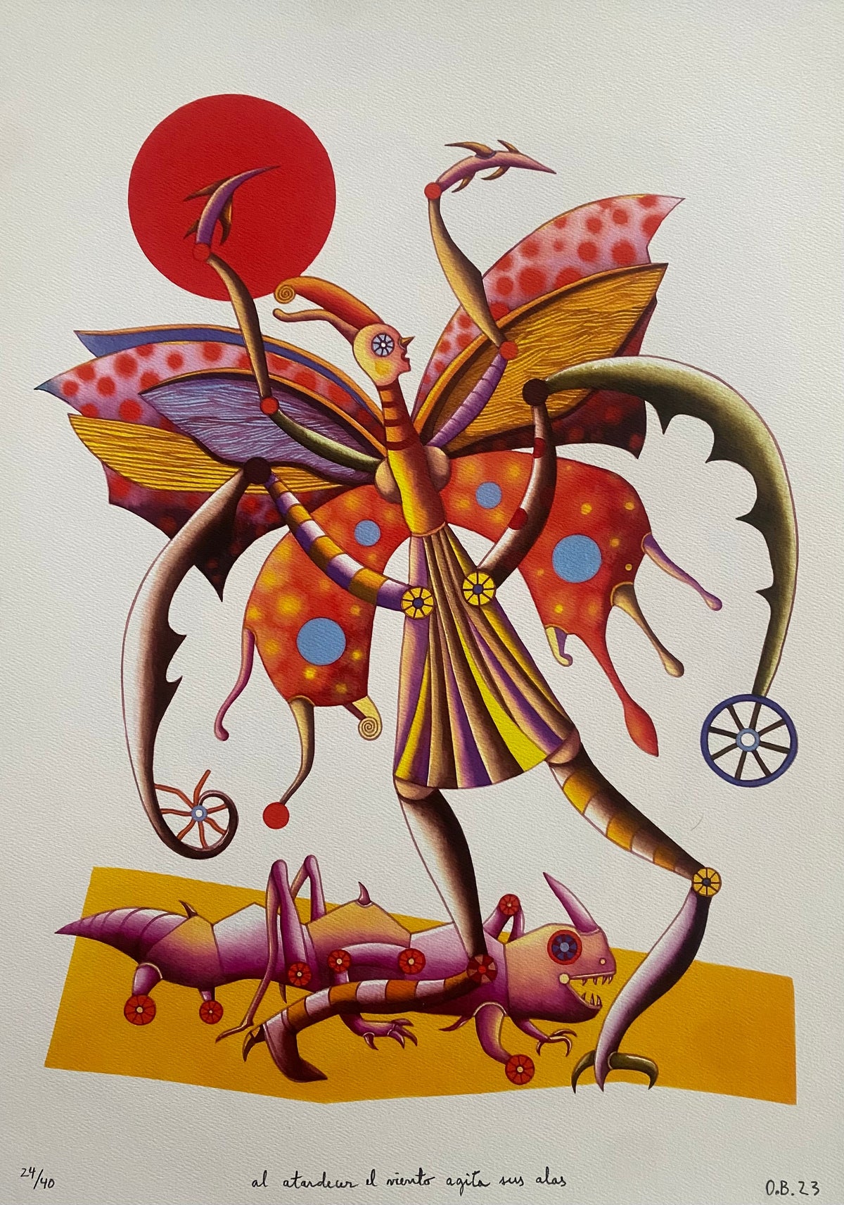 Al atardecer el viento agita sus alas - Oscar Barra